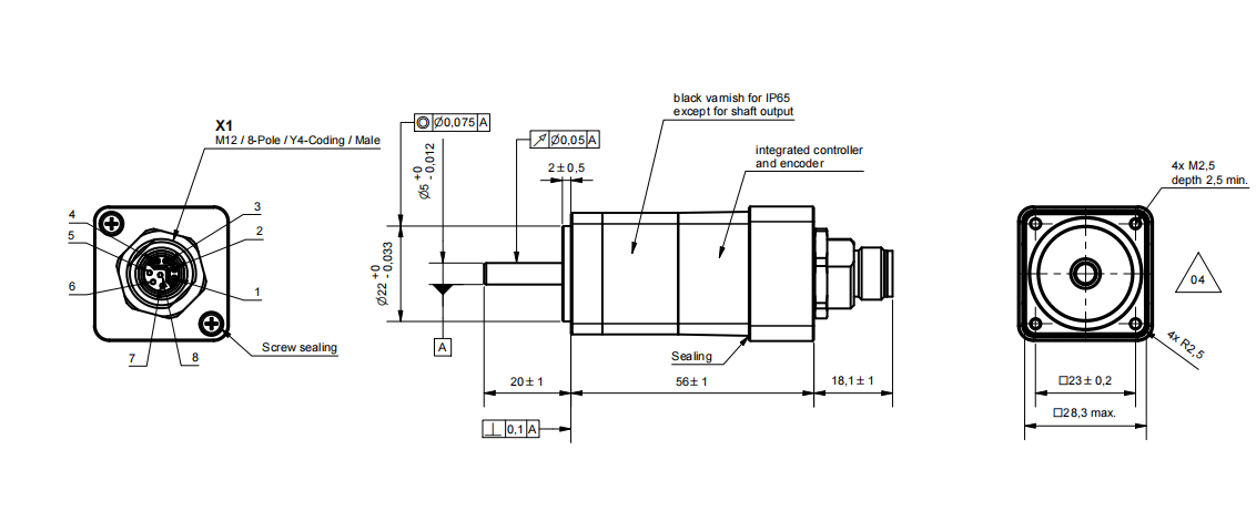 28法兰CANopen总线集成驱动控制闭环步进一体机