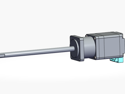 28法兰贯通轴式滚珠直线步进电机Nema11线性步进电机集成BG0602丝杠